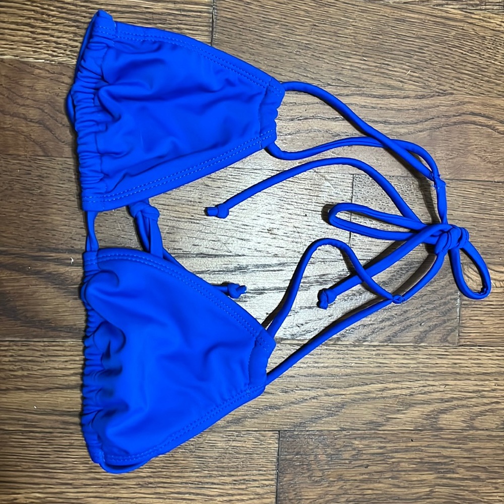 Blue Size Small No Boundaries Swimsuit Top